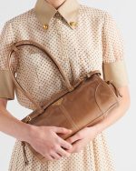 Prada Bonnie Medium Leather Handbag - Image 7